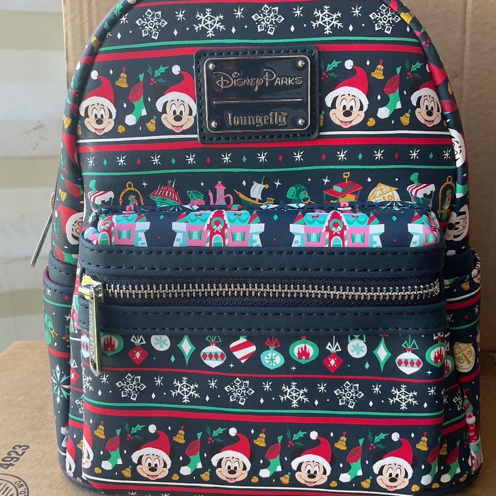 Disney parks Christmas ugly sweater loungefly
